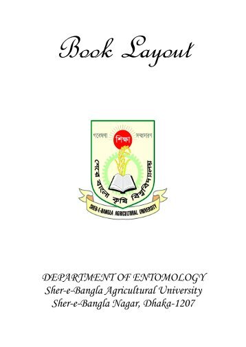 Book Layout - Entomology - Sher-e-Bangla Agricultural University