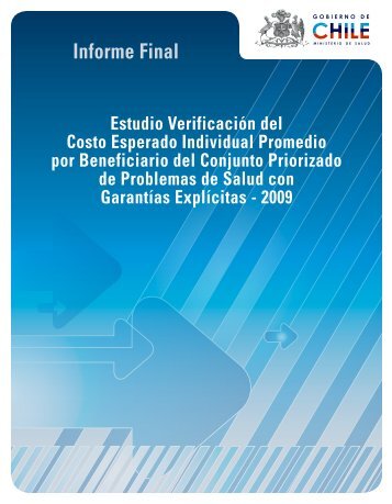 Informe Final EVC 2009 - Departamento de EconomÃ­a de la Salud ...