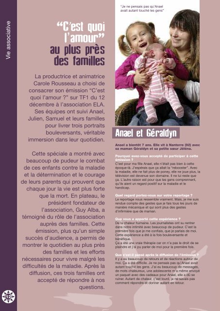 ELA Infos n°65 – mars 2009