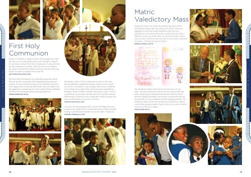 ANNUAL MAGAZINE - Dominican Convent School