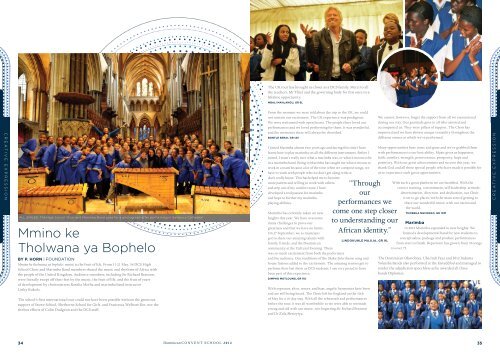 ANNUAL MAGAZINE - Dominican Convent School