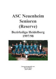 Bezirksliga Heidelberg 1997/98 - Heidelberger Medizinerfasching