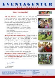 Eventangebot TAGUNGSHOTEL Jesteburg