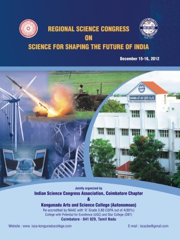 ISCA Brochure Final - Indian Science Congress