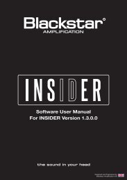 INSIDER Handbook - Blackstar Amplification