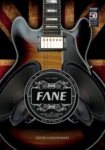 GUITAR LOUDSPEAKERS - Fane