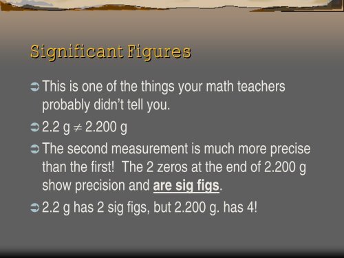 Significant Figures PowerPoint