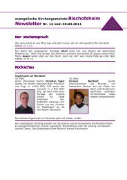 Newsletter Nr. 12 vom 30.03.2011 - Maintal-kirche.de