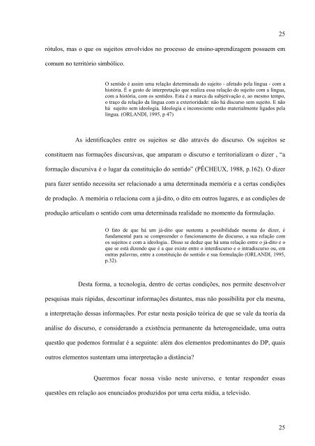 anÃ¡lise discursiva do telecurso 2000 - Unisul