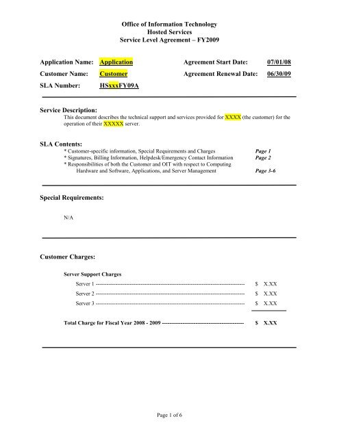 Service Level Agreement Template from img.yumpu.com