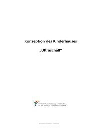 Konzeption des Kinderhauses „Ultraschall“ - BVZ - Beratungs