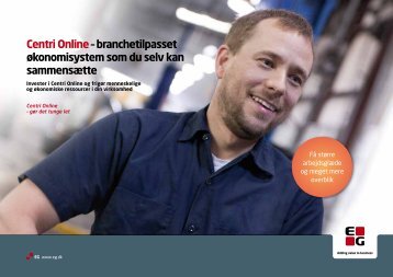 Centri Online â branchetilpasset Ã¸konomisystem som du ... - EG A/S