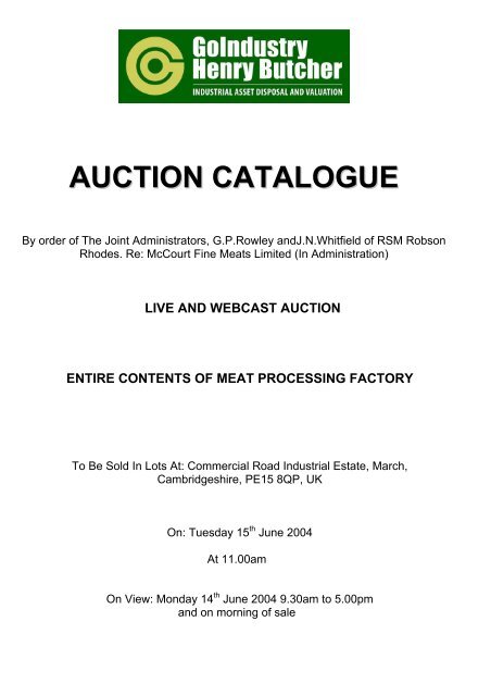 AUCTION CATALOGUE