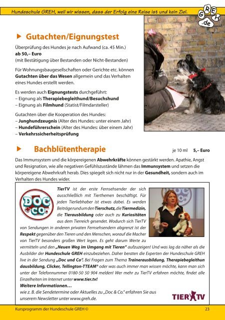 Wochenendmodul - Hundeschule GREH