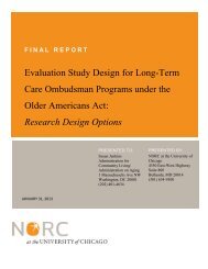 Evaluation Study Design for Long-Term Care Ombudsman ...