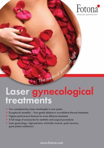 Laser gynecological treatments - Fotona