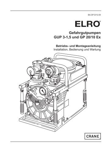 Gefahrgutpumpen GUP 3-1,5 und GP 20/10 Ex Betriebs