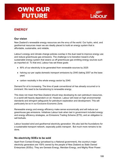 Our 2011 election manifesto - Labour Party