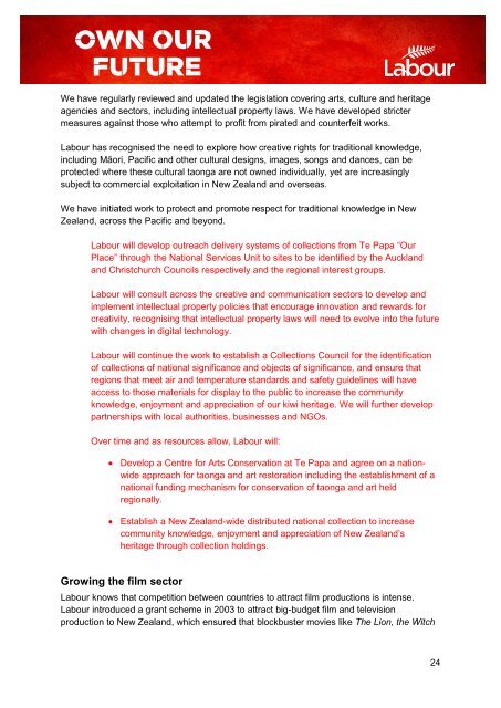 Our 2011 election manifesto - Labour Party