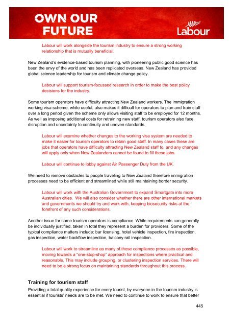 Our 2011 election manifesto - Labour Party