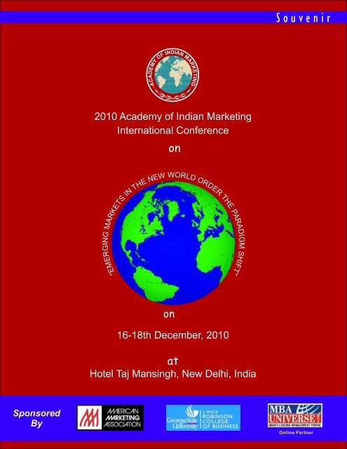 Conference Brochure - Academy of Indian Marketing