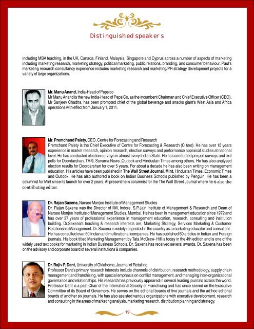 Conference Brochure - Academy of Indian Marketing