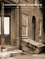 conservatorship handbook - Housing Alliance of Pennsylvania