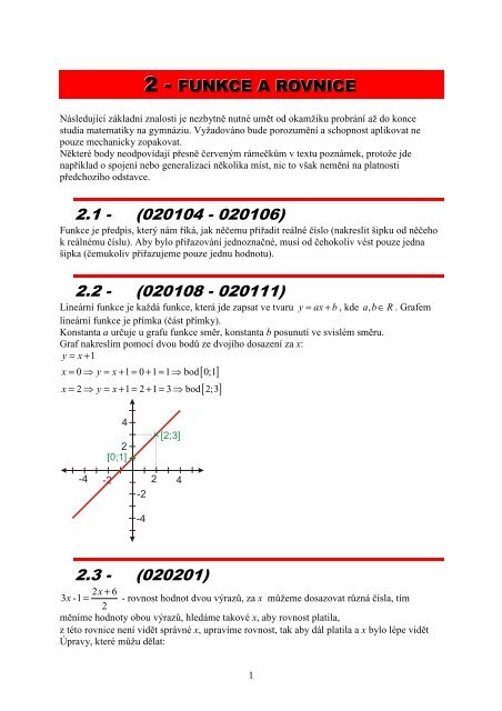 02 Funkce a rovnice - Realisticky cz