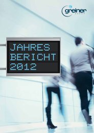 Greiner Group Jahresbericht 2012 Deutsch - Greiner Holding AG