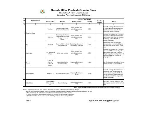 Tender Notice.pmd - Baroda UP Gramin Bank