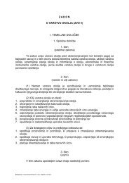 ZAKON O VARSTVU OKOLJA (ZVO-1) - Ministrstvo za okolje in prostor