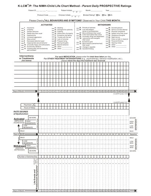 Life Chart Method