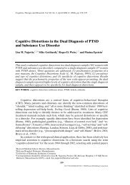 Cognitive Distortions in the Dual Diagnosis of ... - Seeking Safety