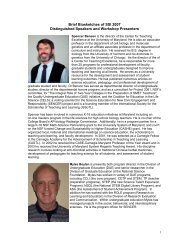 Plenary Speakers - SENCER