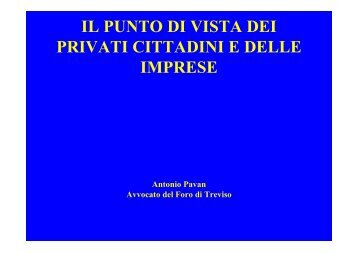 Avv. Antonio Pavan (70 KB) - Provincia di Treviso