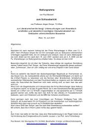 Stellungnahme zum Bericht der TU-Wien - paul-bossert.ch