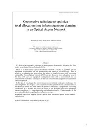 Cooperative technique to optimize total allocation time in ... - APNOMS