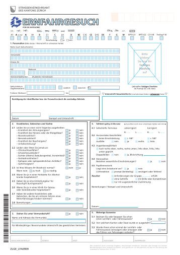 Lernfahrgesuch StVA ZÃ¼rich