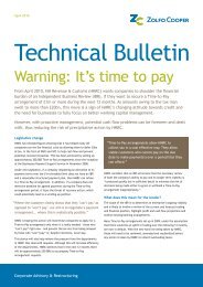 Technical Bulletin: Warning It's time to pay.pdf - Zolfo Cooper