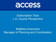 Matthew Avancena, Access Services - CalACT