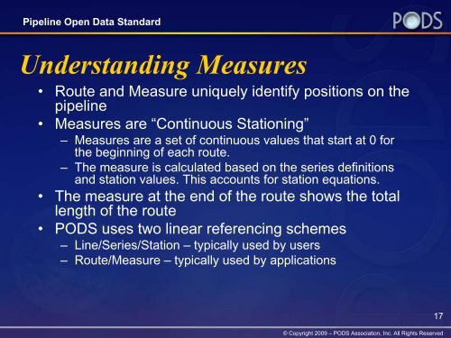 Pipeline Open Data Standard Model Workshop - PODS