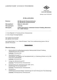 einladung - Landkreis Aichach-Friedberg