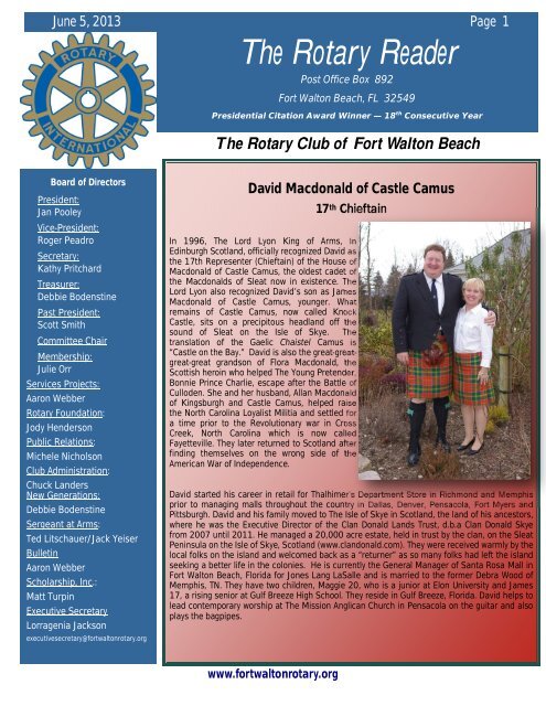Rotary Reader June 5, 2013 pdf - Rotary of Fort Walton Beach Main ...