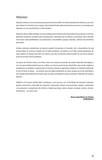 PORTAFOLIO - ComisiÃ³n Nacional Peruana de CooperaciÃ³n con la ...