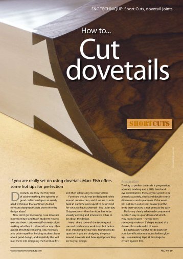 Short Cuts Series Dovetails - Marc Fish