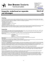 Inspectie, onderhoud en reparatie - Den Braven