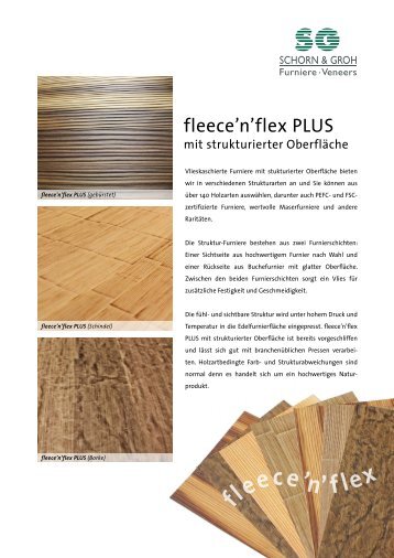 fleece'n'flex PLUS - Schorn & Groh Furniere - Veneers