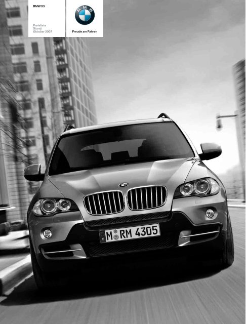 Preisliste (2007) BMW X5 - bmwarchiv.de