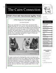 Spring 2010 - Cairn Terrier Club of Denver