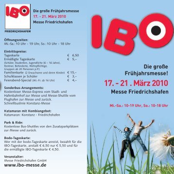 IBO 2010 | Besucherprospekt